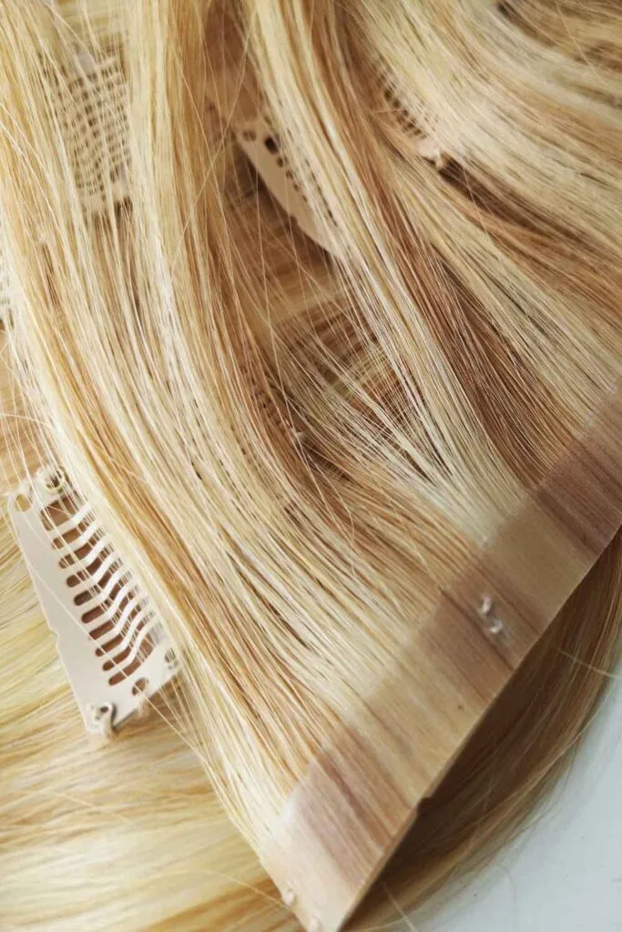blonde-seamless-clip-in-hair-extensions