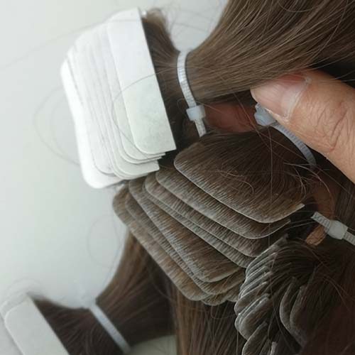 injected tape in hair extensions